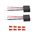 Miniatyrbild 2 av 5: 2-pack peksknappsbrytare för lampor, peksknappskontrollmodul för dimbara LED-lampor, glödlampor, lampbrytarersättningskit med kopplingshattar