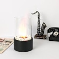 Miniatyrbillede 3 af 5: Bærbar bioethanol pejs til bordplade, Cross Circle ethanol pejs, bioethanol pejs,--