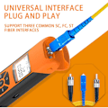Miniatyrbild 5 av 5: Mini Fiberoptisk Effektmätare -70+10dBm Fiber Ljusmätare för Testning 7 Kalibrerade Våglängder Bärbar Optisk Effektmätare Hög Precision Laddningsbar