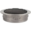 Miniatyrbillede 2 af 5: Ventilationskanal Dæksel, 304 Rustfrit Stål Luftventilation Dæksel Rundt Udstødningskanal Grillhætte til Køkken Soveværelse Badeværelse Kontor Ventilationssystem