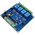 Miniatyrbild 2 av 5: 7-24V 4-kanals Modbus Rtu Relämodulomkopplare RS485/TTL UART Kommunikationsgränssnittsanslutning Kontroll 8-bitars MCU