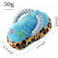 Miniatyrbild 5 av 5: Hundleksak i rep med pip - Hållbart plyschhundsleksak - Mjuk bomull - Skoformat tuggleksak - Interaktiv hundsleksak för små medelstora hundar-