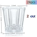 Miniatyrbilde 2 av 4: Lysende shotglass, sett med 24 stk., party favors, shotglass for voksne, LED-blinkende drikkeglass, gløder i mørket