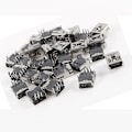 Miniatyrbilde 2 av 3: 30 stk Mini USB Type B 5-pin hunnkontakt DIP-kontakt høyre vinkel