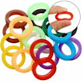 Miniatyrbild 5 av 5: 32 stycken flexibla plastnyckelskydd - Identifieringsringar för enkel identifiering