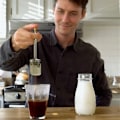 Miniatyrbillede 2 af 5: Bærbar fransk kaffepresse og tepresse, rustfrit stål kaffefilter og tepresse, genanvendelig kaffepresse