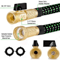 Miniatyrbillede 3 af 5: Havehose, Helt Ny 2021 Udvidbar Havehose 8m/25ft med 3/4\" Massiv Messingbeslag, Ekstra Robust Tekstil - Fleksibel Udvidbar Slange med F