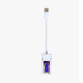Miniatyrbillede 3 af 5: Mini dobbelt USB spændingstester USB Amperemeter belastningstester skærm USB porte digitalt display DC 4-30V 0-5A 0-150W