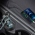 Miniatyrbilde 3 av 5: Billader til biluttak 12V 24V 3.0 USB SUV Vannbestandig billader 36W Type C-uttak PD-lader med av/på-bryter