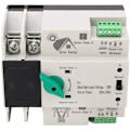 Miniatyrbillede 1 af 5: Automatisk dobbeltstrømsafbryder 2P Millisekundskift uden afbrydelse Generator omskifter AC230V (80A)