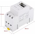 Miniatyrbilde 5 av 5: LCD-timer Ukentlig Elektrisk Planlegger Digital Timerbryter 15A (220V)..