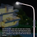 Miniatyrbilde 3 av 5: 10 stk Modell LED Gatelampe Belysning Enkelt Hode Tog Landskap Layout 1: 100