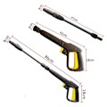 Miniatyrbillede 3 af 5: Højtryksvandpistol egnet til Karcher K-serie, bilvaskpistol, håndtag, lang skumsprøjte, flaskerensningsventilsæt