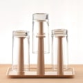 Miniatyrbillede 2 af 5: Ny Hjem Plast Glas Kop Stativ Kop Dræning Tørring Organizer Holder Dræn Stativ 9 Kopper Køkkenudstyr Hot
