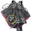 Miniatyrbillede 2 af 5: Rustfrit stål Scuba Diving Side Strap Strap Holder Egnet til 5cm Strap Holdbar BCD Tilbehør-Style 3
