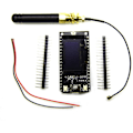 Miniatyrbild 2 av 5: ESP-32 Wifi Bluetooth Utvecklingskort Modul Blå Display 0,96 Tum Lora32 Lora 868Mhz ESP32 Lora Oled Med Antenn