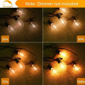 Miniatyrbild 4 av 5: Utomhus Guinguette Garland, 30M LED Garland med 50+2 Okrossbara Glödlampor Garland, IP44 Vattentät LED Guinguette Garland för Terrass, Trädgård, Bröllop,