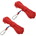 Miniatyrbillede 1 af 5: 2x 20 Meter Fiskesnor med Magnet, Tyk Flettet Nylon Snor med Sikker Lås