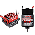 Pikkukuva 1 / 5: 550 12T Harjattu moottori 60A ESC:llä 1/10 RC Crawler Axial SCX10 AXI03007 90046 TRX4 TRX6 Slash,4