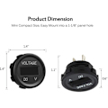 Miniatyrbillede 2 af 5: 12-24V DC Voltmeter LED Digital Display Vandtæt til Båd Motorcykel Lastbil Marine (Grøn)
