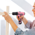 Miniatyrbild 5 av 5: 12V sladdlös borrskruvdragare, sladdlös skruvmejsel, förvaringsväska, 20 Nm, rosa borrskruvdragare för DIY