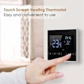 Miniatyrbillede 4 af 5: Termostat til elektrisk gulvvarme, programmerbar temperatur og LCD-display med dobbelt temperatur og dobbelt styring, 3 meter ekstern sensor kabel
