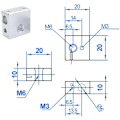 Miniatyrbild 5 av 5: 3D-skrivardel 0,4 mm munstycke för extrudering + 1,75 mm rör + värmeblock för MK8 3D-skrivartillbehör
