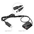 Miniatyrbilde 4 av 5: -E8 Dummy Batteri med DC USB Adapter Kabel Bank Erstatning for LP-E8 for 550D 600D 650D 700D DSLR Kameraer