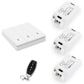 Miniatyrbillede 1 af 5: 433MHz RF Smart Lyskontakt Lysstyring Smart Kontakt AC 90-250V 10A Modul (1W & 3C & 1 Fjernbetjening)