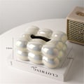 Miniatyrbilde 5 av 5: Boble Vevboksholder Papirdispenser for Spisestue Bad Stilig Vevboks Organizer Dekorativ Serviett, B