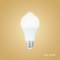 Miniatyrbilde 5 av 5: 12W E27 PIR Infrarød LED-pære med bevegelsessensor PÅ/AV automatisk A60 220V 700lm 70W Halogen-ekvivalent for trapper korridor garasje（2-pakning, Wa