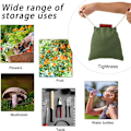 Miniatyrbilde 2 av 5: 4 stk serie utendørs fotturer mat foraging pose hage frukt plukking pose med snøring utendørs camping lagring