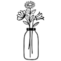 Miniatyrbillede 1 af 5: Vase Vægdekoration Køkken Soveværelse Badeværelse Vægdekoration Elskere Housewarming A