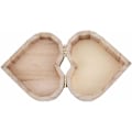 Miniatyrbillede 2 af 5: Hjerteformet opbevaringsboks Smykke Bryllupsgave Makeup Kosmetik Øreringe Ring Desktop Opbevaring Make Up Træarrangør Bærbar og nyttig, Sunny