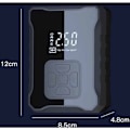 Miniatyrbilde 5 av 5: Luftkompressor, 4000 mAh bildekkinflater, sykkelpumpe med 5 inflasjonsmoduser, digitalt display, digital LCD-skjerm, LED-lys og USB-port, egnet