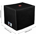Miniatyrbild 2 av 5: IBC Tank Skyddsplast för 1000L IBC-behållare, 116 x 100 x 120 cm Vattentankskydd UV-skyddande Regnskydd (Svart)