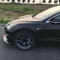 Miniatyrbild 4 av 5: 4 st Car Series Kolfiber Hjulnav Centrum Navkapsel Skydd för Tesla Model 3