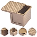 Miniatyrbillede 3 af 5: 2X Firkantet Brødform med Låg Toast Pullman Non-Stick Mini Box