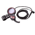 Miniatyrbillede 1 af 5: LCD-LH100 24V/36V/48V/60V 6-polet El-cykel Display Tommelgas Speedometer Kontrolpanel til El-scooter
