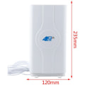 Miniatyrbilde 2 av 5: Lte-antenne 700-2600mhz 88dbi 3g 4g mobilantenne hannkontaktforsterker Mimo+ panelantenne 2 meter (2x SMA-hann)