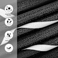 Miniatyrbillede 3 af 5: Bruseforhæng Sort, Anti-Mould Proof Resistant, Vandtæt, Vægtede Sømme, Vaskbare Julebadeværelsesgardiner, 100% Polyester, 12 Kroge (100