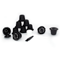 Miniatyrbilde 1 av 5: 10 stk. Fyllbare gjenbrukbare kaffekapsler Filterkopp Maskin Plastfilter, C