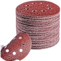 Miniatyrbillede 2 af 5: 125mm 60 80 100 120 240 Slibeskiver Runde Form Ark Polering 8 Huller Runde Form (100stk)