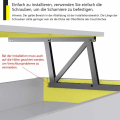 Miniatyrbillede 5 af 5: par af bordmekanisme, sofabordhængsel, løftemekanisme, foldbare bufferfjederhængsler, lufttryksløftehængsler
