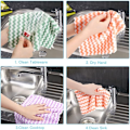 Pikkukuva 4 / 5: Mikrokuitu Puhdistusliina, 12 kpl Mikrokuitu Keittiöpyyhkeet, Ultra Imuva Dish Cloth, 25 25cm, Sekalaiset Värit