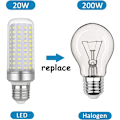 Miniatyrbilde 3 av 5: LED E27 Maispære 30W, AC175-265V, Kald Hvit 6000K 2500LM, Ikke Dimmerbar, 300W Ekvivalent Halogenpære, LED Maispære for Lysekroner, Tak