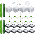 Miniatyrbillede 1 af 5: Reservedele til iRobot Roomba i3+ i4+ i6+ i7+ i7 Plus i8+, 4 støvposer, 10 filtre, 10 sidebørster, 2 gummibørster