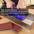 Miniatyrbild 5 av 5: 80 slippapper för slipmaskin, 93 x 185 mm slippapper slippapper, musslippapper för Bosch multislipar, korn 40/60/80/120/180