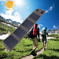 Miniatyrbilde 5 av 5: 8W bærbar solcellelader utendørs camping fotturer sammenleggbar solposelader USB 5V solcellelader