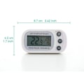 Miniatyrbilde 3 av 4: Digitalt Termometer for Kjøleskap og Fryser Romtermometer for Kjøleskap Vanntett Kjøleskapstemperaturtermometer med Maksimum Minimum Opptak